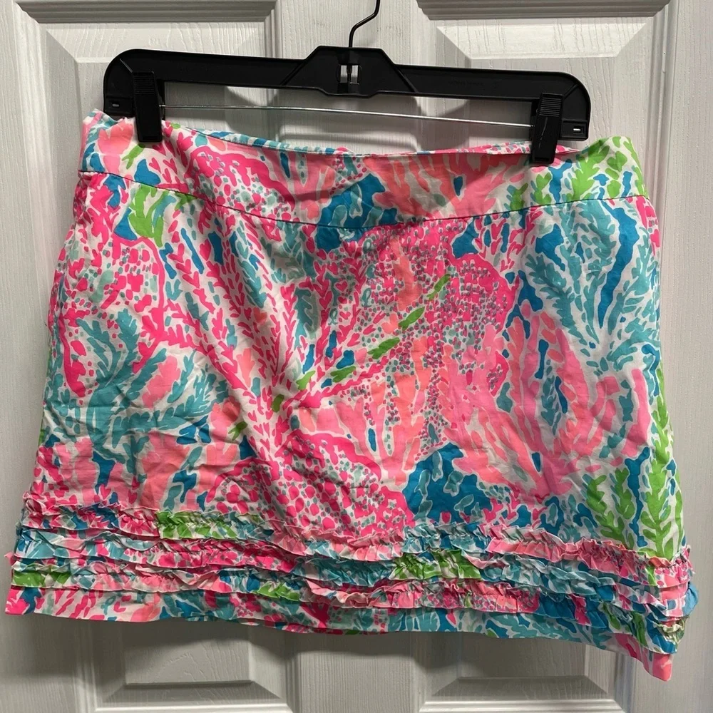 Lilly Pulitzer printed skirt sz 10 - Picture 1 of 6